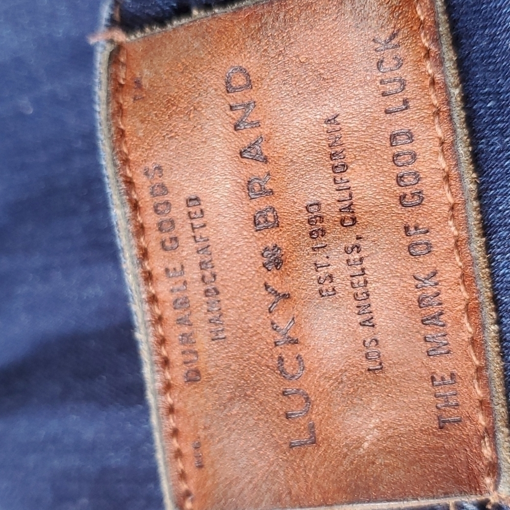 Lucky Brand distressed ankle jeans size 0/25 straight leg preowned - Picture 11 of 11